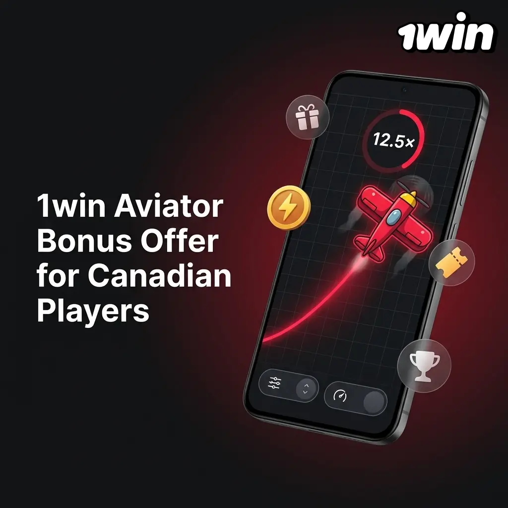 1win Aviator 500% welcome bonus for Canadian players up to C$750 across four deposits, no promo code needed
