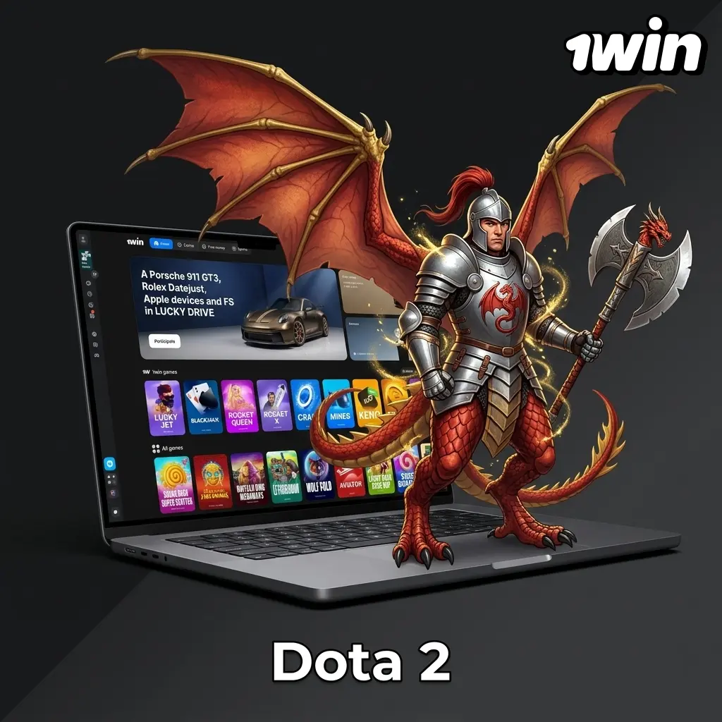 Dota 2 esports betting on 1win with live odds for tournaments like The International and ESL One