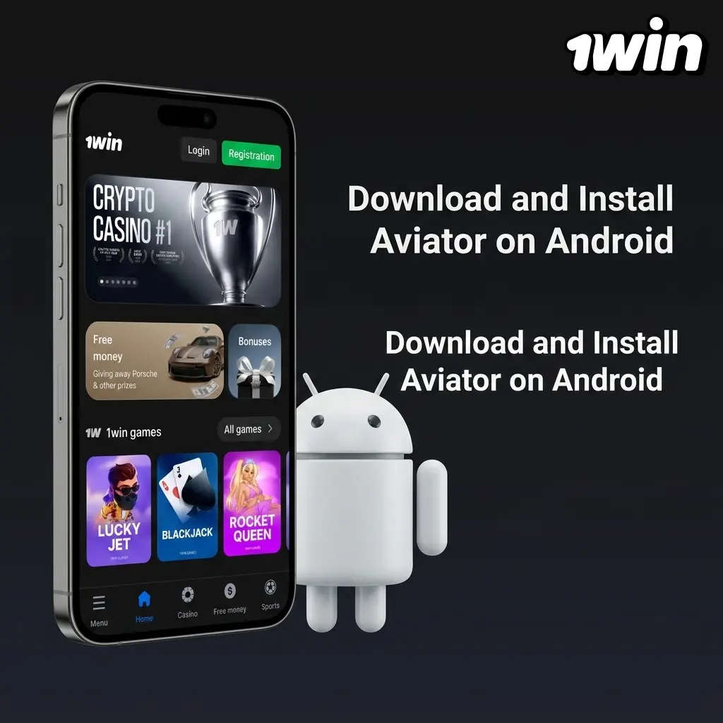 1win Aviator APK download and installation steps on Android device version 5.0 or higher