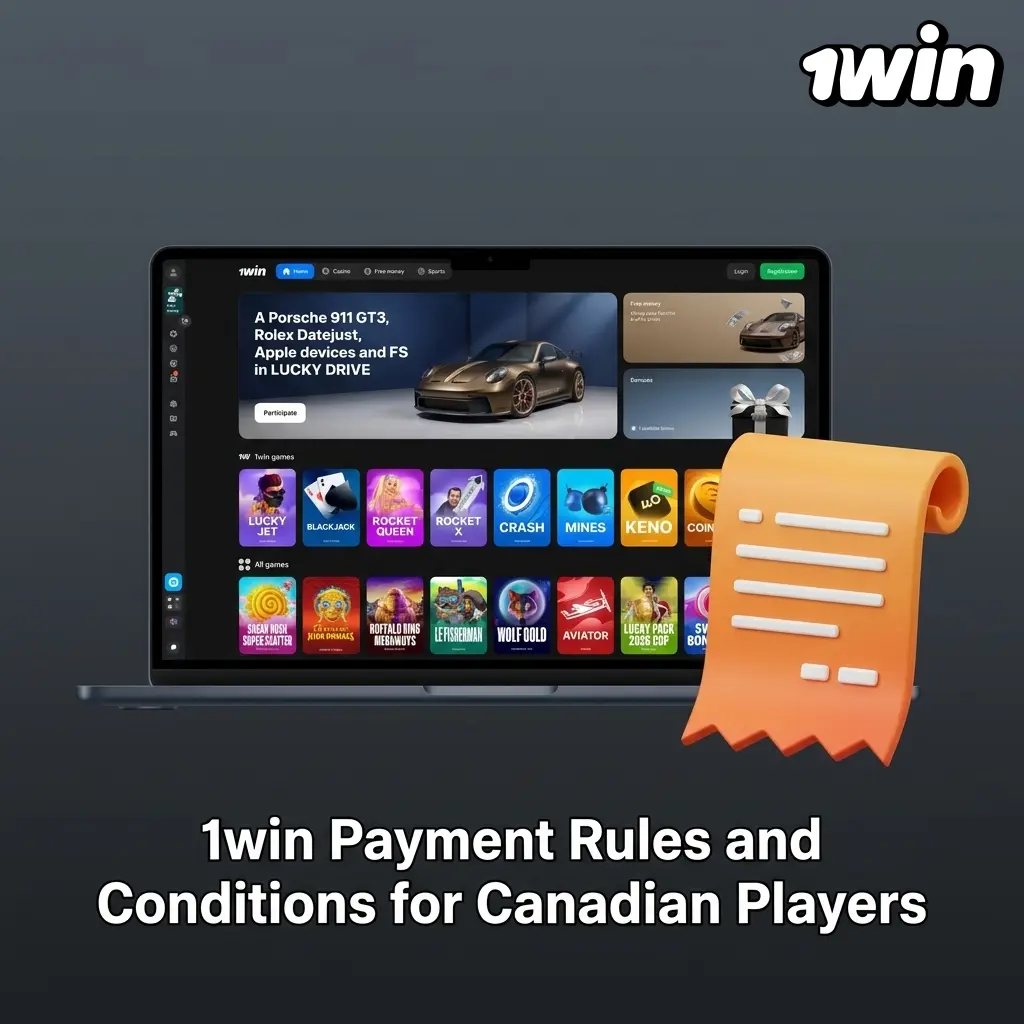 1win payment rules for Canadian players covering verification, withdrawal conditions, bonuses, and CAD currency policies