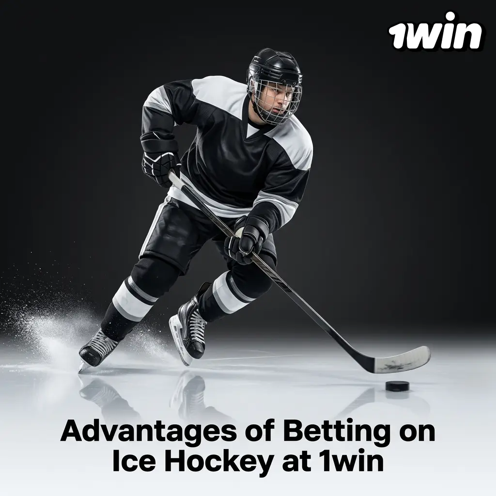 Ice hockey betting at 1win showing NHL coverage, live markets, CAD currency, and accumulator builder for Canadian bettors