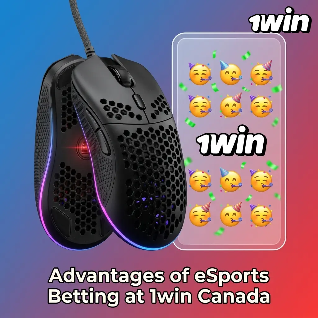 1win Canada esports betting advantages including 500% bonus, competitive odds, Interac payments, mobile app, and 24/7 support