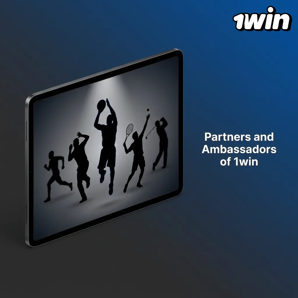 1win brand ambassadors and partners including Hardik Pandya, influencers, and sports sponsorships