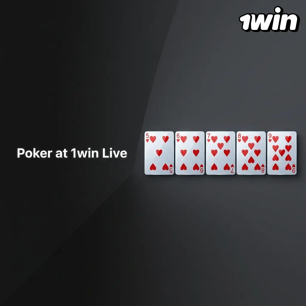 Live poker table at 1win with dealer and community cards in Casino Hold'em and Texas Hold'em formats