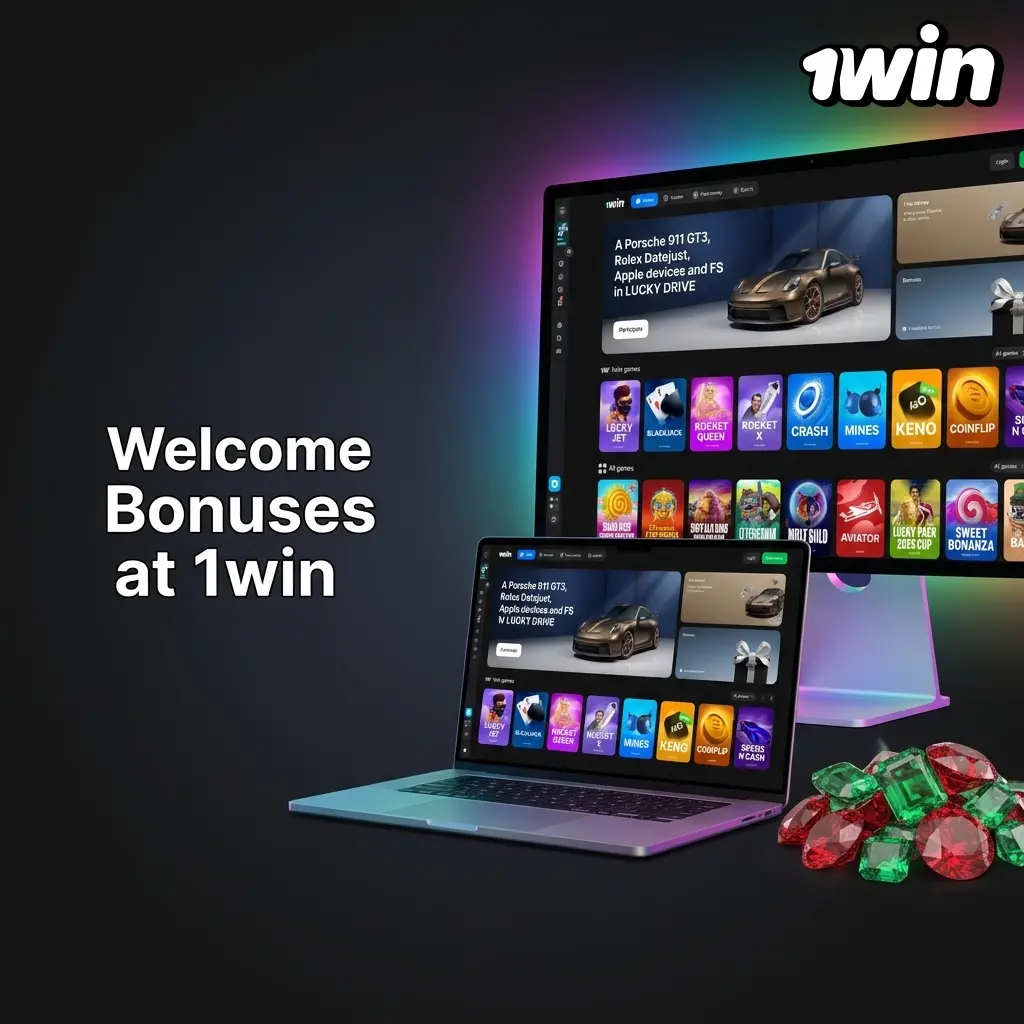 1win welcome bonus table showing four deposit offers up to C$750 at 500% for Canadian players