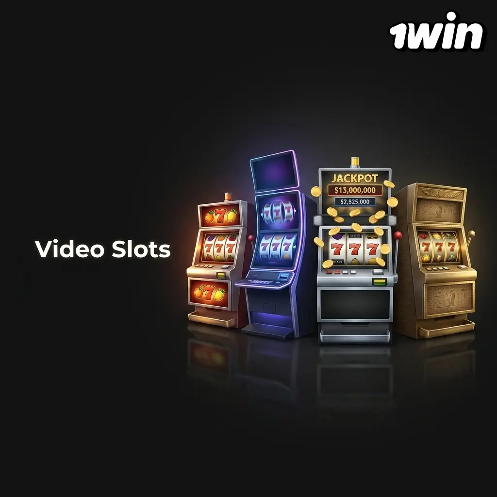 Colourful video slots with five reels, multiple paylines, and bonus features like free spins and expanding wilds at 1win