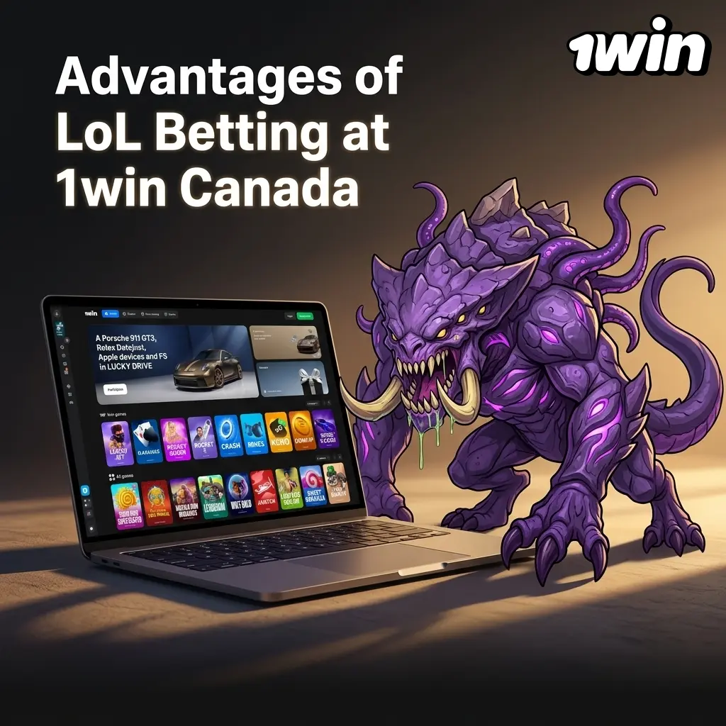 1win Canada LoL betting advantages including 500% bonus, Interac payments, competitive odds, mobile app, and 24/7 support