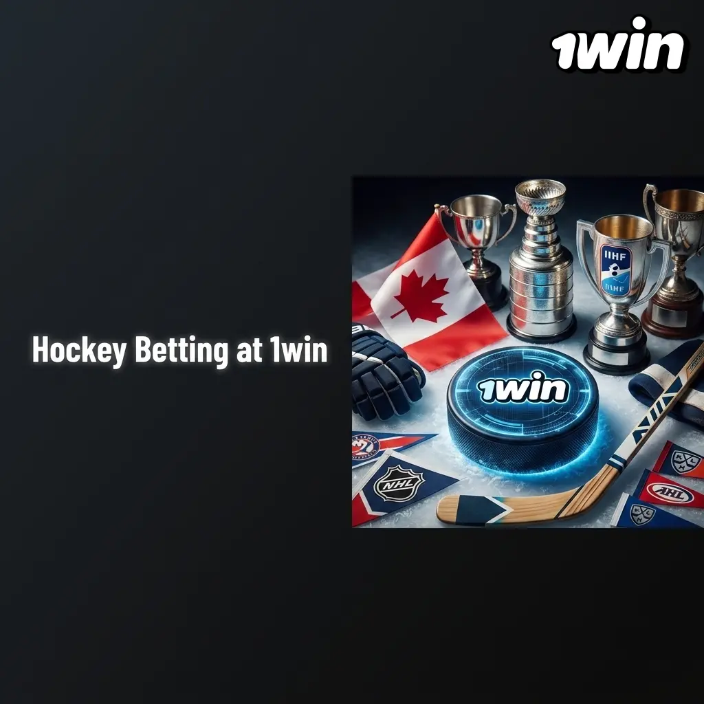 Hockey betting options at 1win Canada covering NHL, AHL, KHL and IIHF with live wagering on moneylines and player props