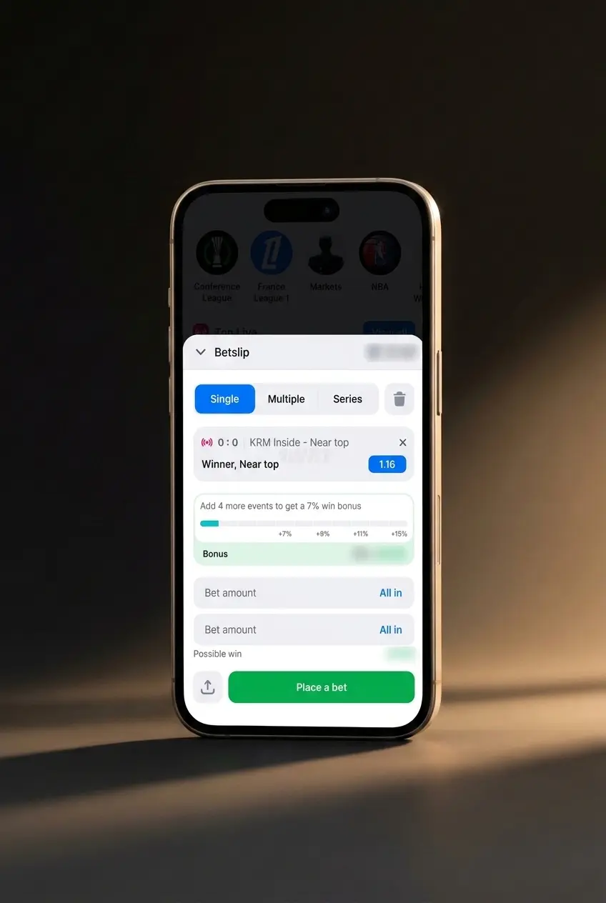 Step-by-step guide showing how to place a tennis bet on 1win sportsbook in Canada