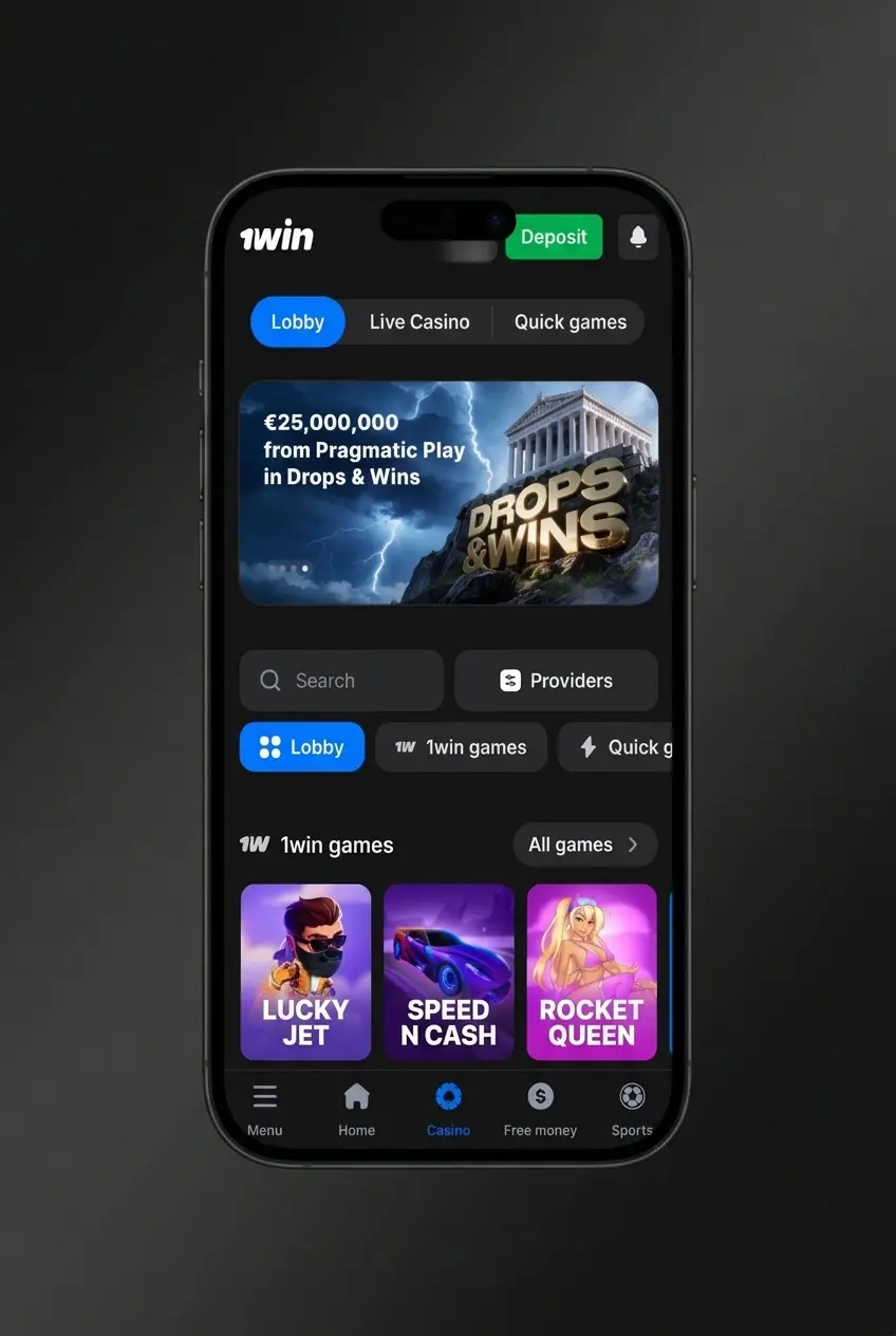 Step-by-step guide to start playing at 1win Casino in Canada, from registration to first deposit and game selection