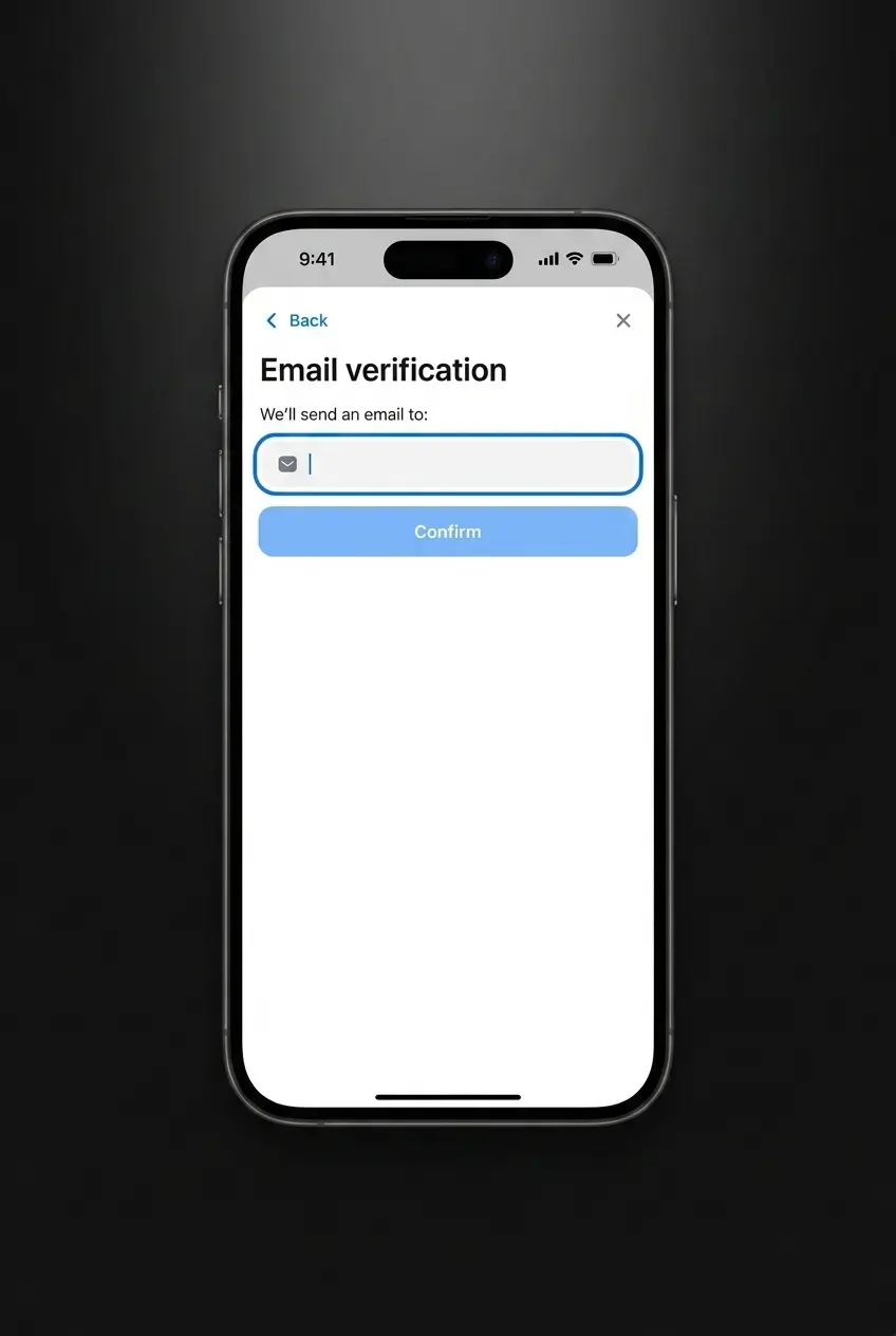 Step-by-step 1win account verification process showing 6 steps from login to document submission and approval
