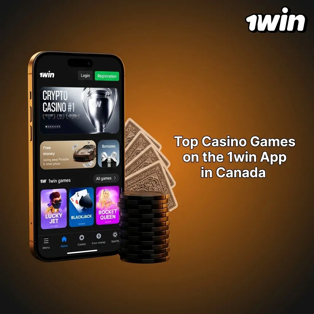 Top casino games on 1win app in Canada including Aviator crash game, Sweet Bonanza slots, and Lightning Roulette live dealer