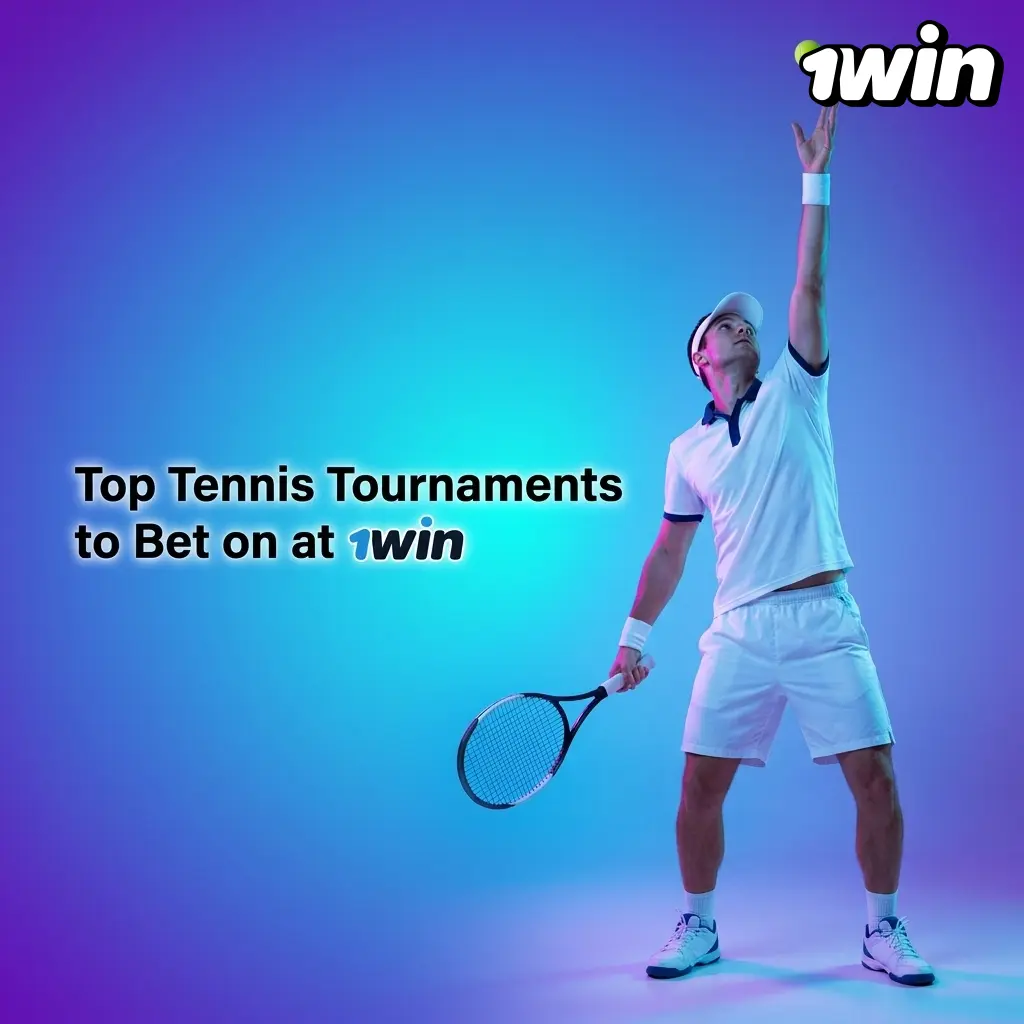 Top tennis tournaments to bet on at 1win including Grand Slams, ATP and WTA 1000 events, Davis Cup coverage