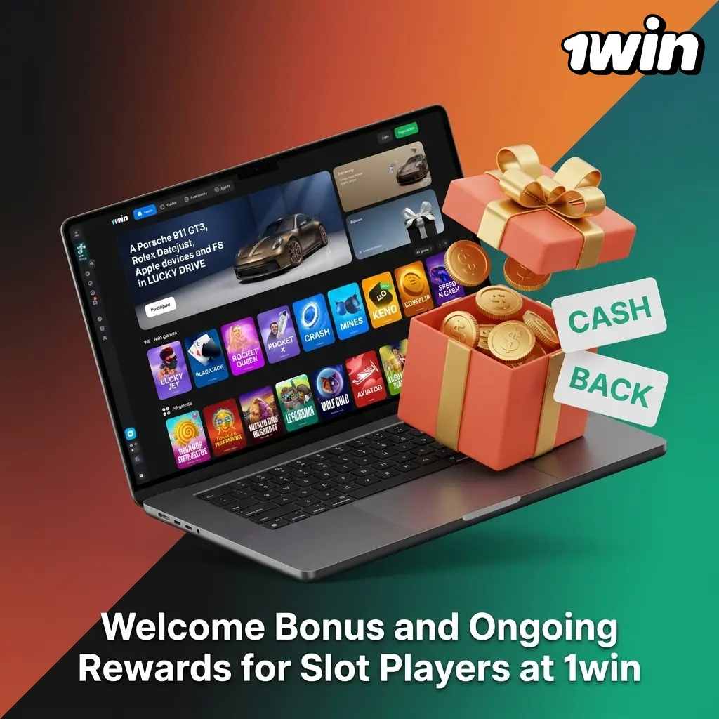 1win casino welcome bonus for slots: 500% up to C$750 on first deposit, plus reload bonuses, cashback, and loyalty rewards