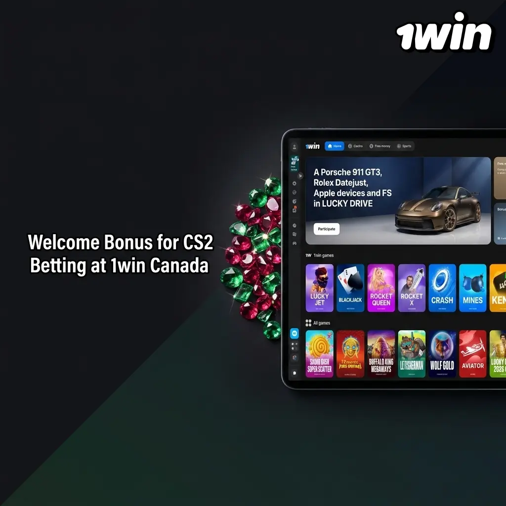1win Canada welcome bonus 500% up to C$750 for CS2 and esports betting on first deposit