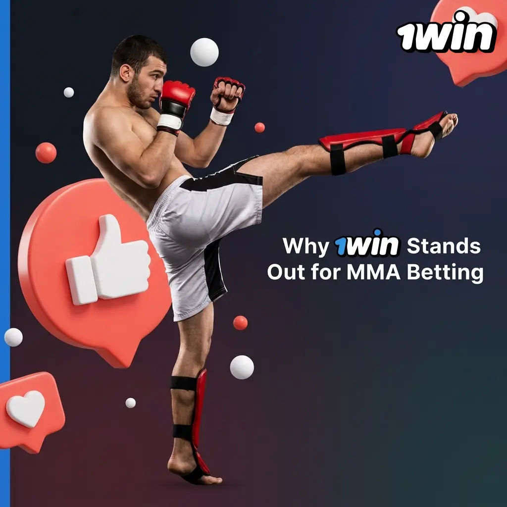 1win MMA betting platform showing UFC odds, live markets, and Canadian payment options on mobile and desktop